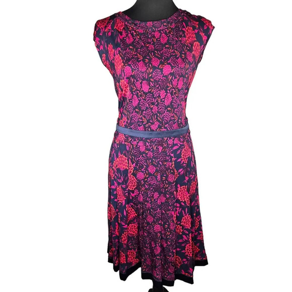 Tory Burch Floral Midi Pleated Dress - Picture 1 of 7